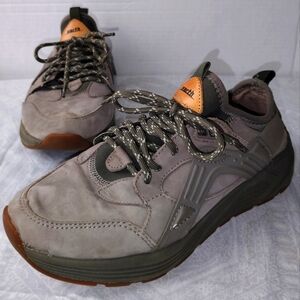 Earth Hunter Green Grey Saunter Hiking Trail Shoes Size 7.5 Gray Comfort Walking